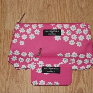 Clinique Marimekko Cosmetic Bag & Wallet NWOT